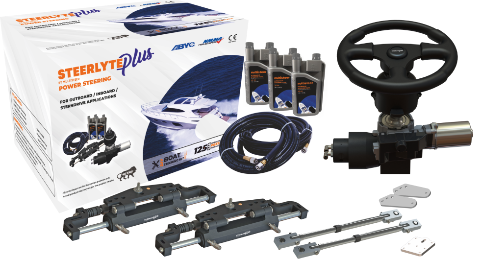 Power-Assisted Boat Steering System | Steerlyte Plus
