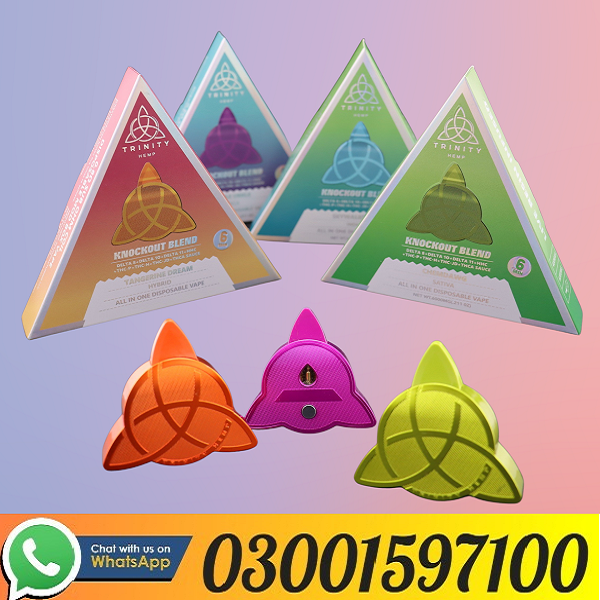Trinity Hemp Knockout Blend Disposable Vape 6G In Bahawalpur=03001597100