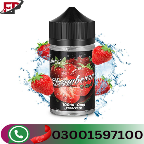 New Strawberry Vape Juice 100ML Price In Hyderabad	=03001597100