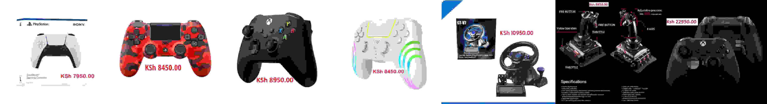 Brand new gamepads and controllers