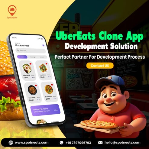 Launch your AI powered UberEats Clone from SpotnEats Experts