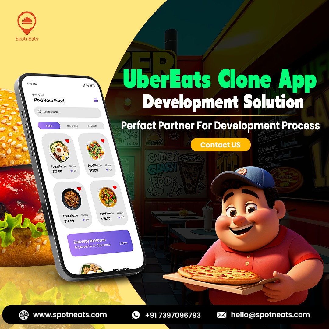 Launch your AI powered UberEats Clone from SpotnEats Experts