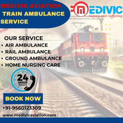 Medivic Aviation Provides Transportation in Mumbai through Its Scheduled Train Ambulance Service
