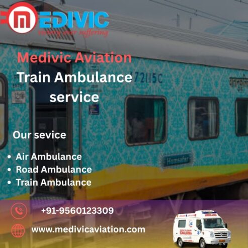 Medivic Aviation Kolkata Provides Comfortable Transportation in Train Ambulance for Sick Patients