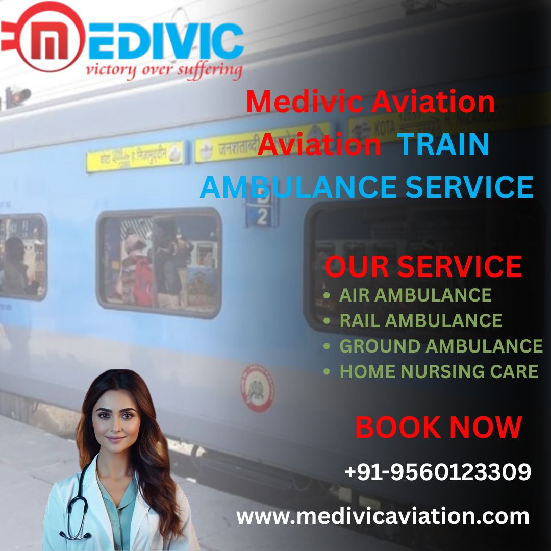 Medivic Aviation Train Ambulance Available at Low Cost for Medical Transfer in Vellore