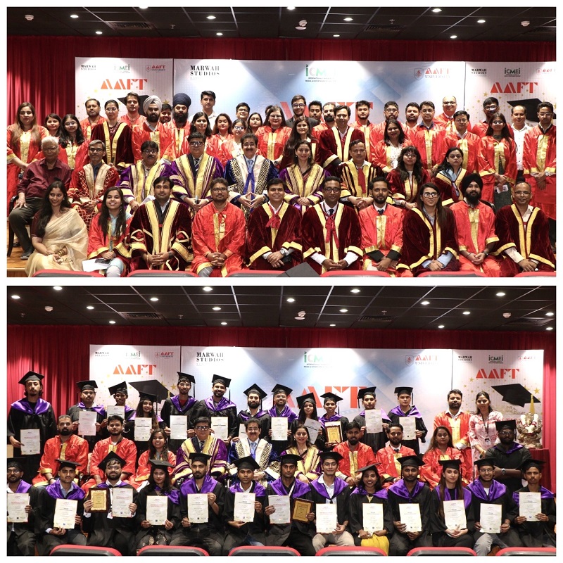 AAFT Celebrates Convocation of its 124th Batch at Marwah Studios