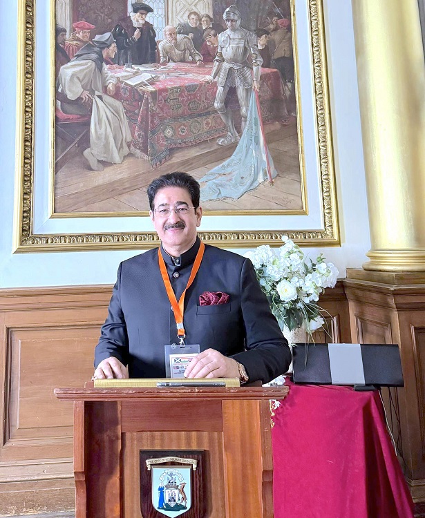 Dr. Sandeep Marwah Delivers Keynote at Scottish Parliament During Viksit Bharat @2047 Conclave