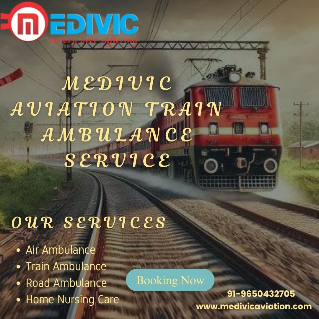 Medivic Aviation Offers Medical Support Personnel in Transit in Patna in its Train Ambulance