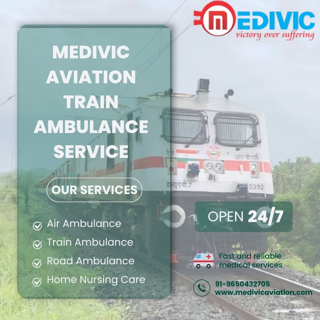 Medivic Aviation Train Ambulance in Kolkata Offers the Quickest Transfer Service Available