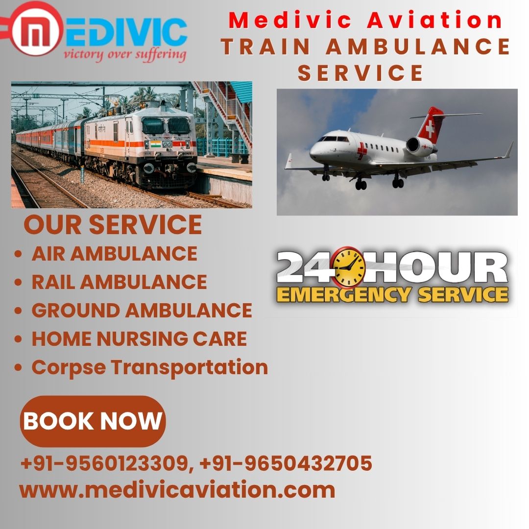 Medivic Aviation Provides ICU Train Ambulance in Mumbai at a Low Cost