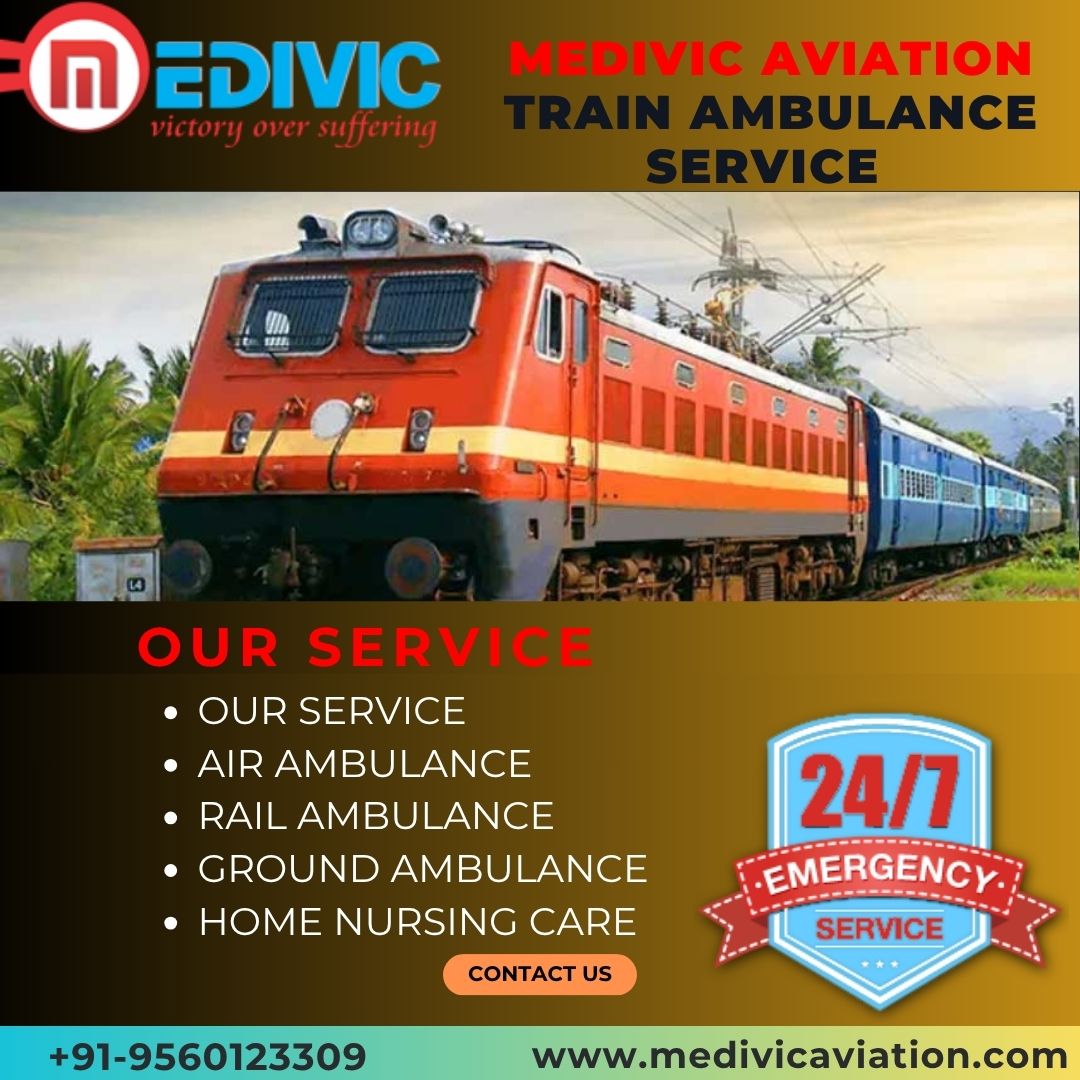 Select Medivic Aviation Train Ambulance in Bangalore for Fast and Safe Transportation