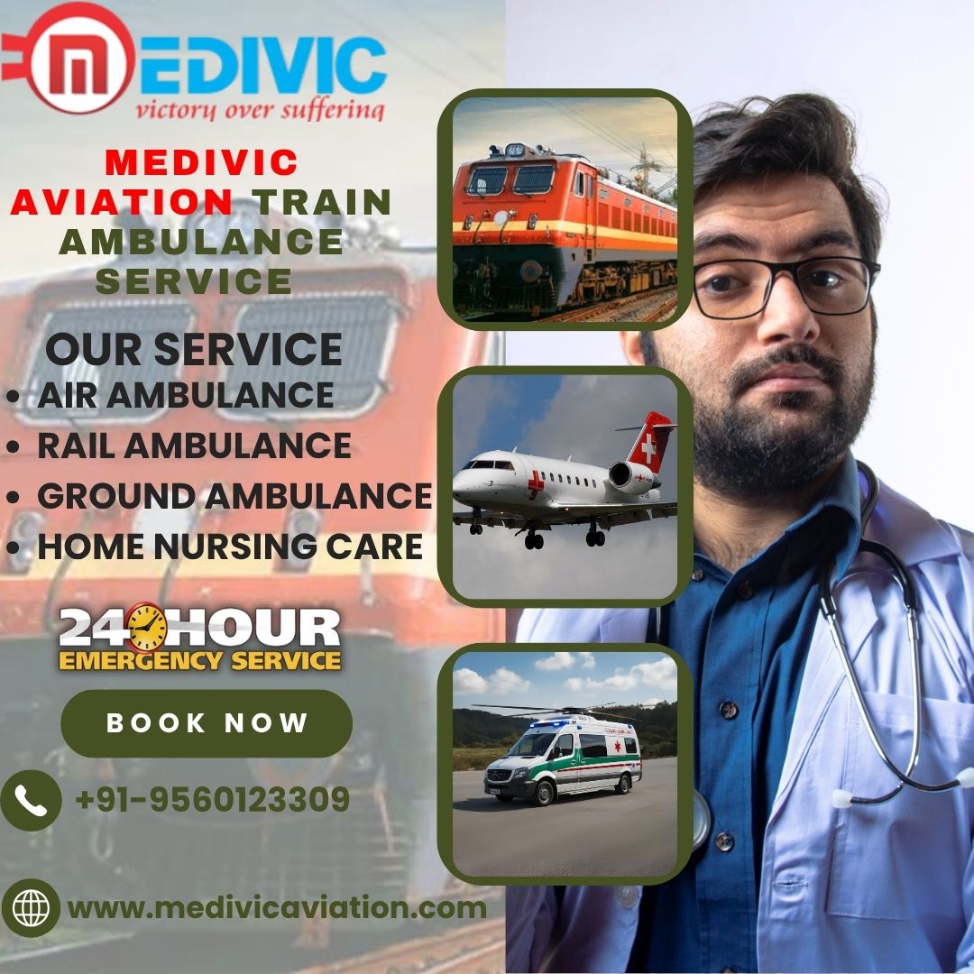 Transfer Patients at the Lowest Price through Medivic Aviation Train Ambulance in Mumbai