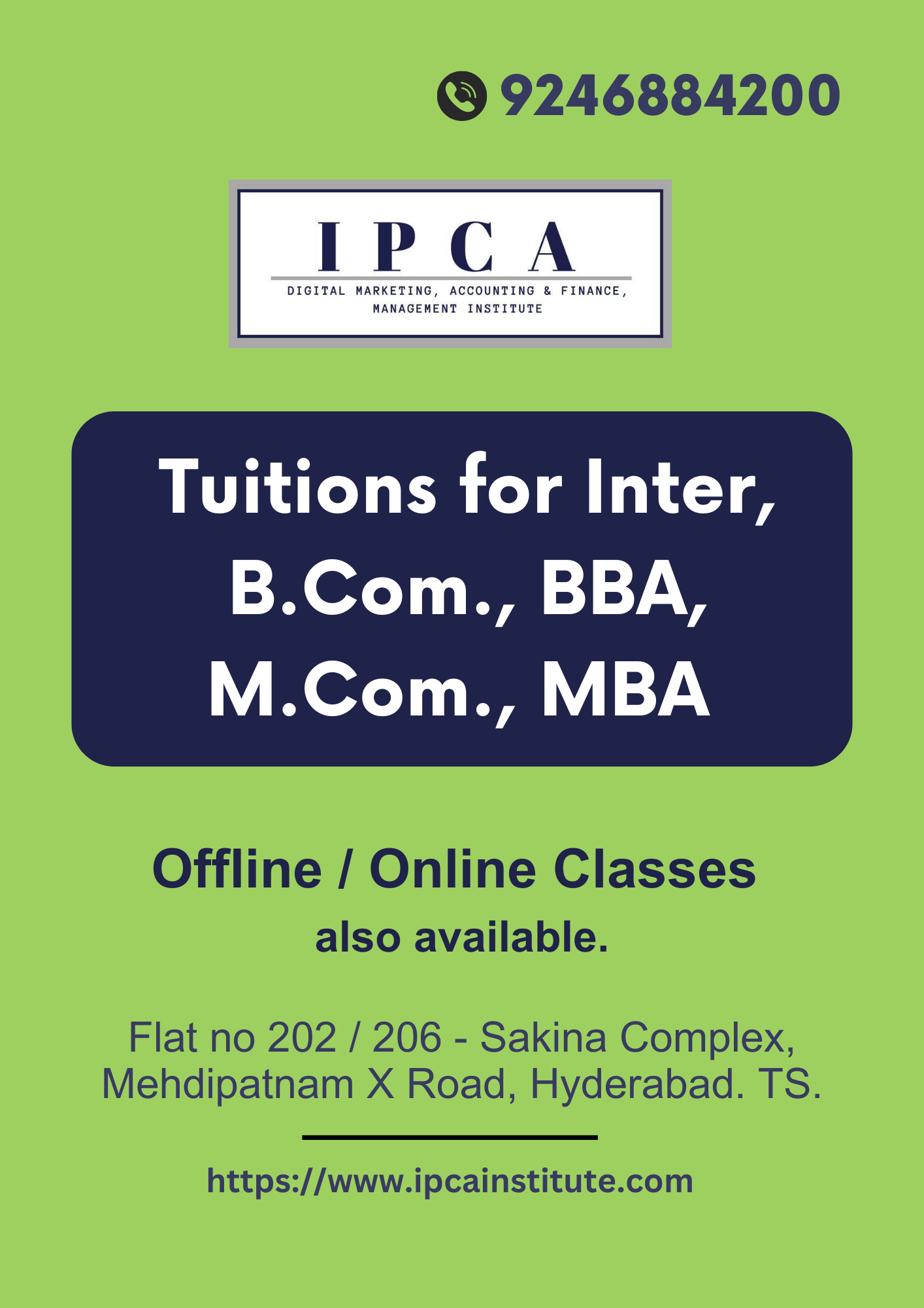 Looking for the best tuition for B.Com or BBA? Join IPCA