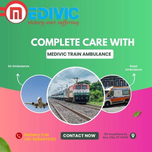 Medivic Aviation Ambulance confirms the train pew coop in Dibrugarh for transfer
