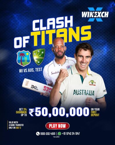 Witness the Clash of Titans: West Indies vs Australia Test Series – Only on Winexch