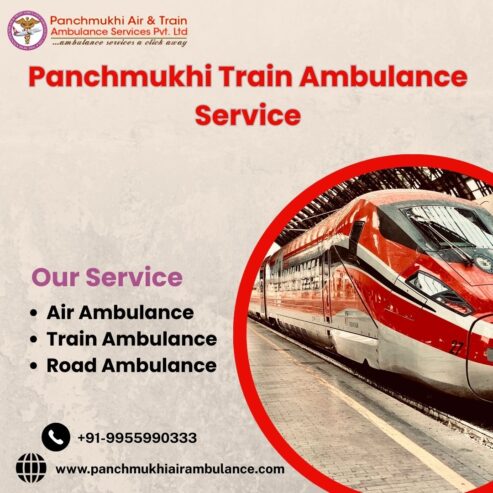 Take Train Ambulance with a Full Emergency Medical System from Patna