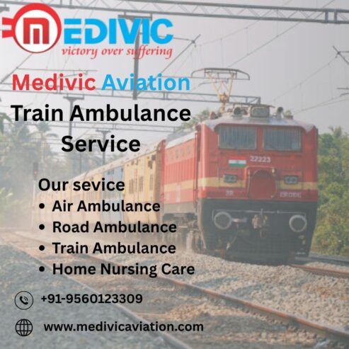 Avail Medivic Aviation High-Quality Train Ambulance in Bangalore for Patient Transportation