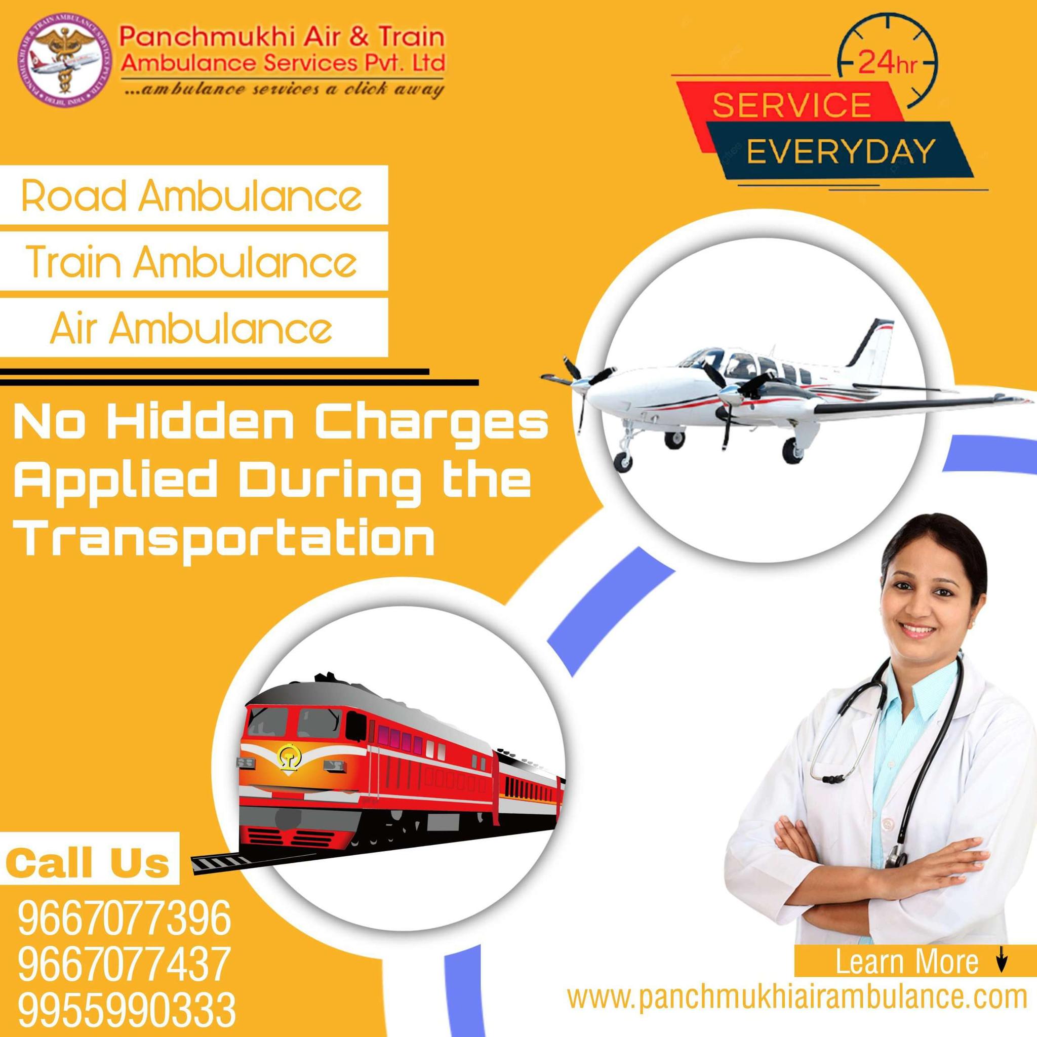 At an Affordable Budget, Hire an Air Ambulance in Patna with Medical Assistance by Panchmukhi
