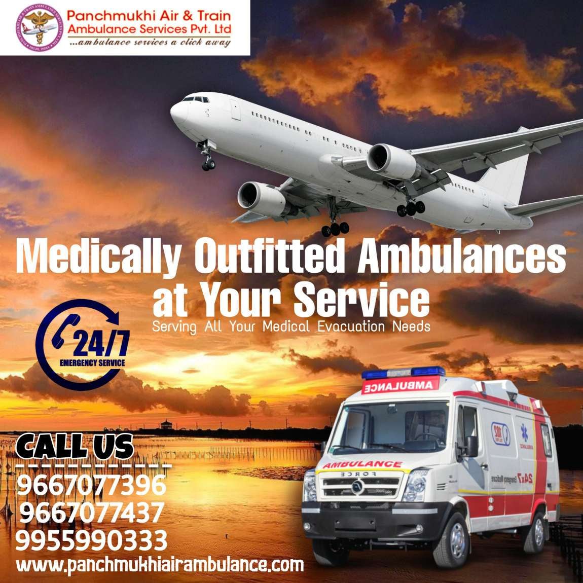 Get the Most Sought-after Air Ambulance in Varanasi with Medical Experts by Panchmukhi