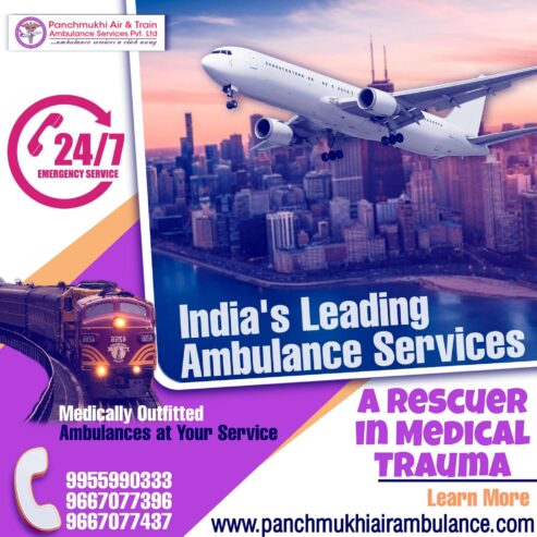 With the Critical Care Facility, Take a Superb Air Ambulance from Patna by Panchmukhi