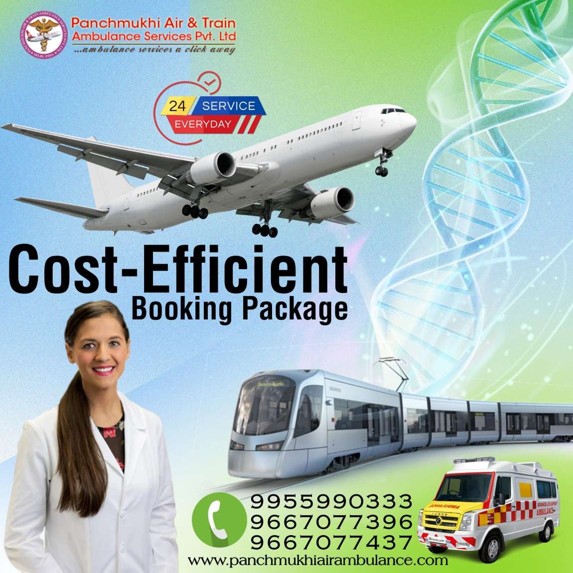 With Quality Medical Care, Use Panchmukhi, the Finest Air Ambulance in Patna