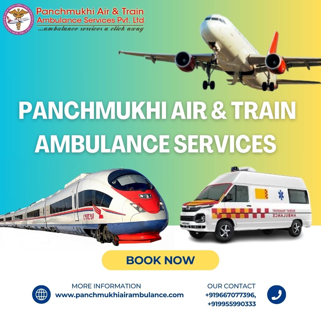 Select the Magnificent Train Ambulance with Superb Medical System from Patna