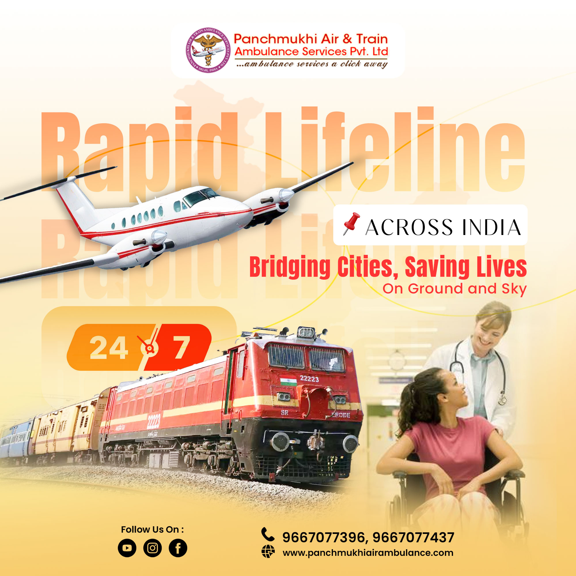 Hi-tech Train Ambulance with Perfect Medical Aid from Mumbai