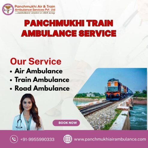 Superior Train Ambulance with Medical Team in Guwahati