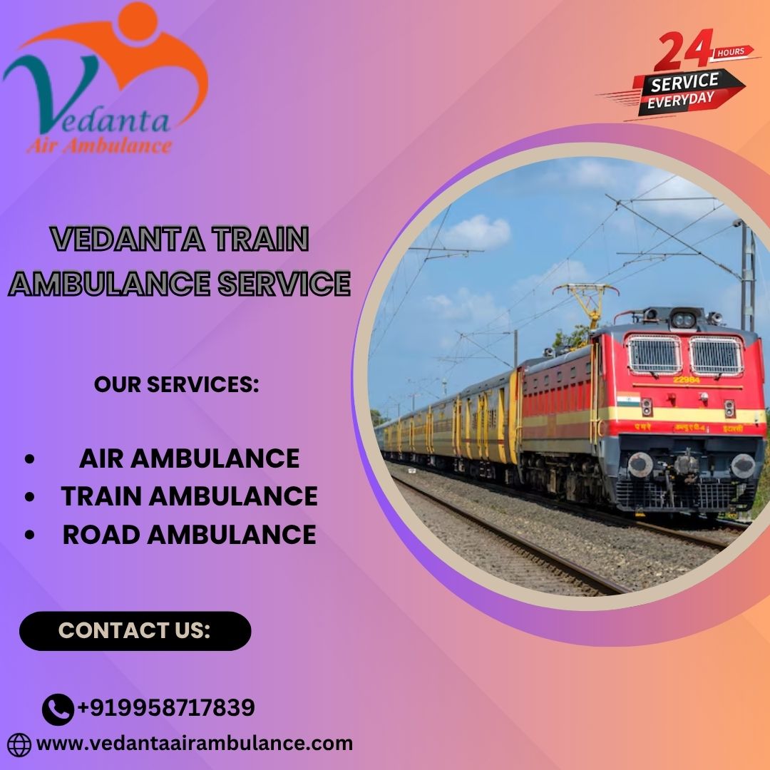 Use Vedanta Train Ambulance from Varanasi, which transfers patients in a normal way
