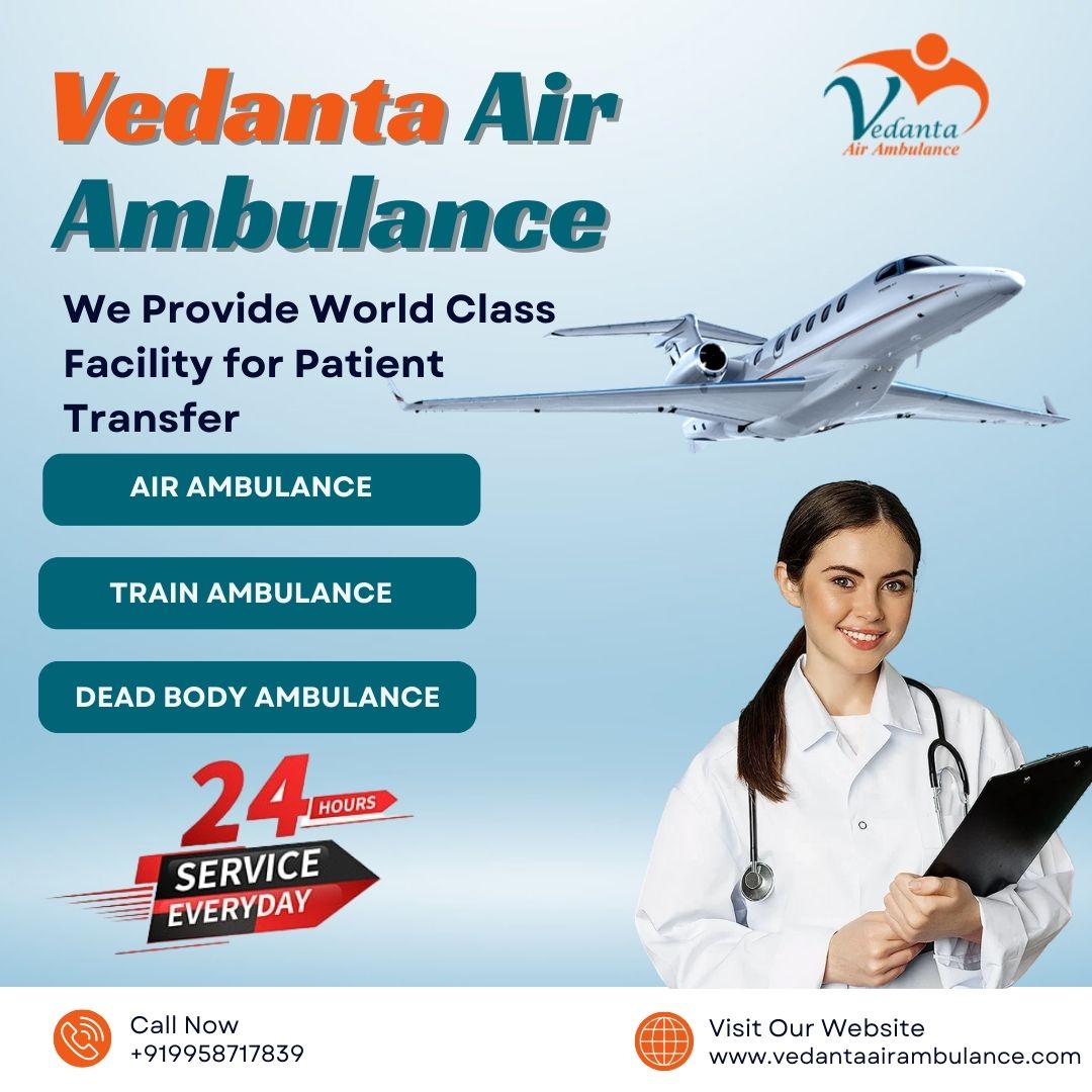 Hi-tech Air Ambulance with Matchless Medical Care from Guwahati