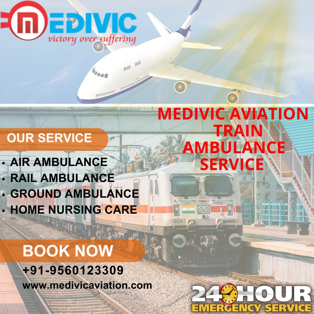 Medivic Aviation Train Ambulance in Bangalore Is Completely Tailored To Cater To Patients’ Needs