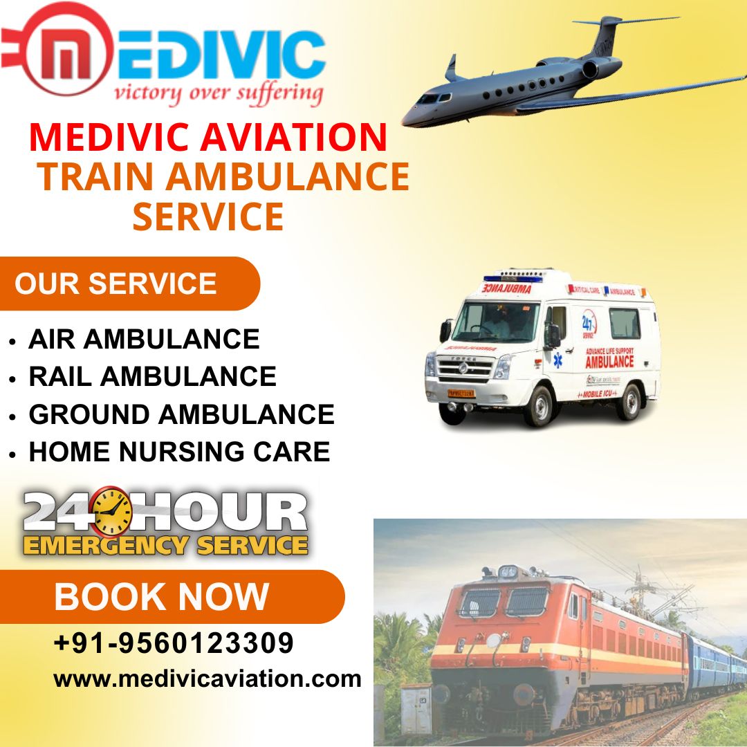 Medivic Aviation Is the Responsible ICU Service Train Ambulance Provider in Chennai