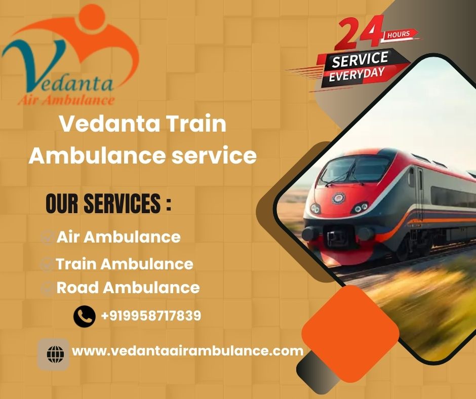 Vedanta Train Ambulance from Bhopal to Delhi, with full guarantee of safety and comfort