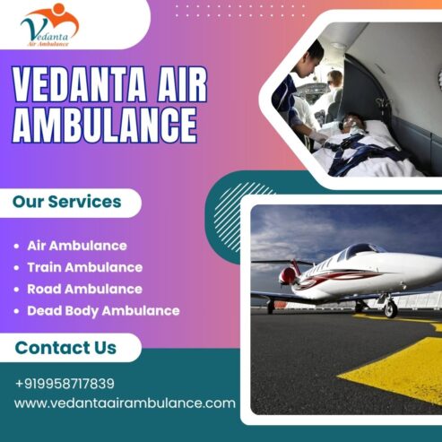 ICU Air Ambulance from Patna with a Trained Medical Team