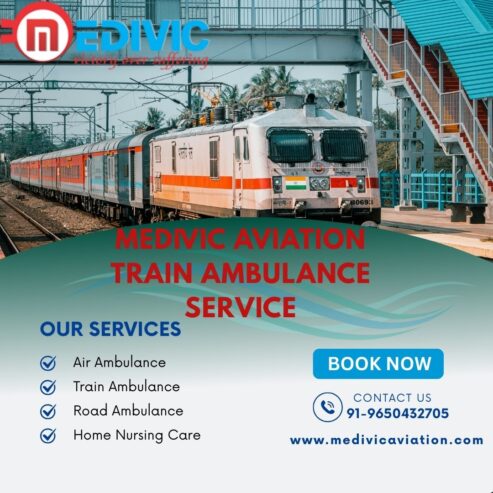Get Medivic Aviation Train Ambulance in Patna at Very Affordable Rates