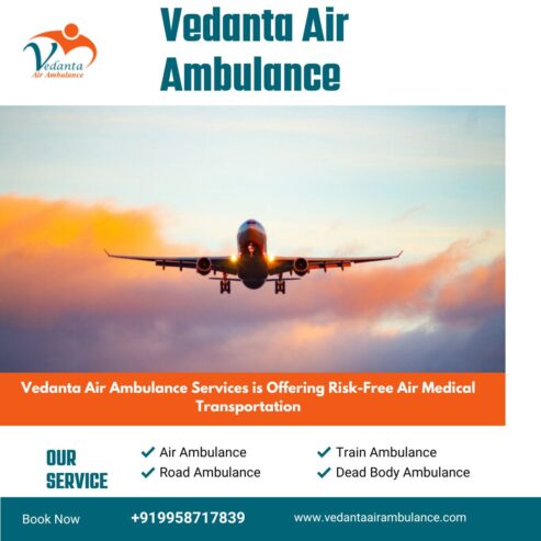 Air Ambulance in Guwahati with Highly Trusted Medical Assistance