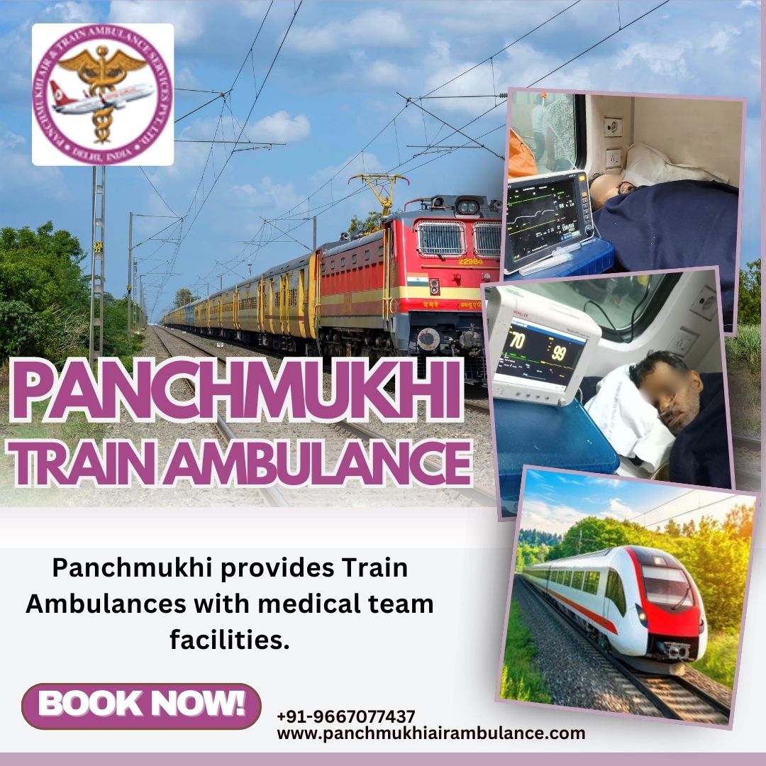 Train Ambulance from Hyderabad with Advanced ICU Setup