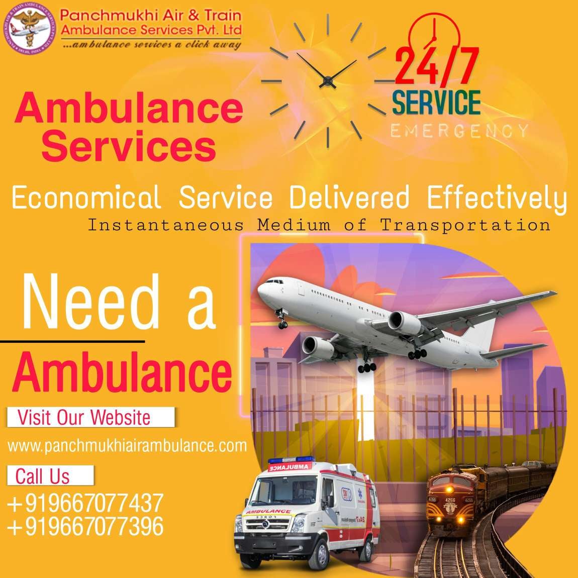 Always Look the Panchmukhi Air Ambulance in Patna at Low Fare