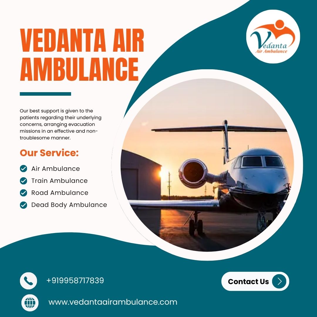 Advanced Air Ambulance during an Emergency from Kolkata
