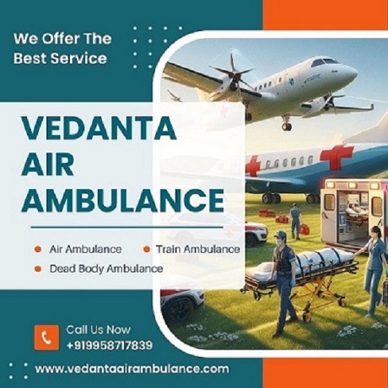World-best and Easy Patient Shifting Service by Vedanta Air Ambulance Service in Gorakhpur