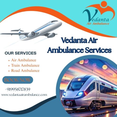 Vedanta Air Ambulance Service in Kolkata Is Equipped With Equipment