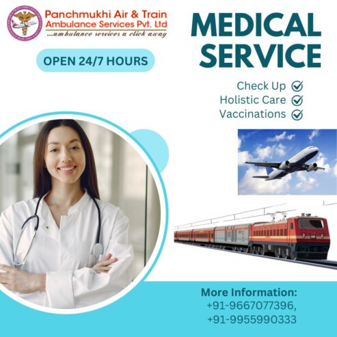 With Excellent Medical Features, Take Panchmukhi, an Advanced-Grade Air Ambulance in Delhi