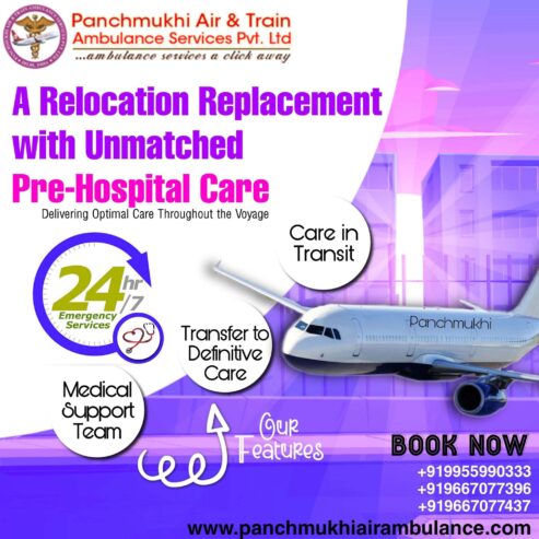 With the Most Dedicated Medical Unit, Grab Panchmukhi, a Top Air Ambulance in Guwahati