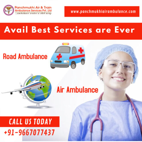 With all Medical Amenities, Pick Panchmukhi a Reliable Air Ambulance in Varanasi