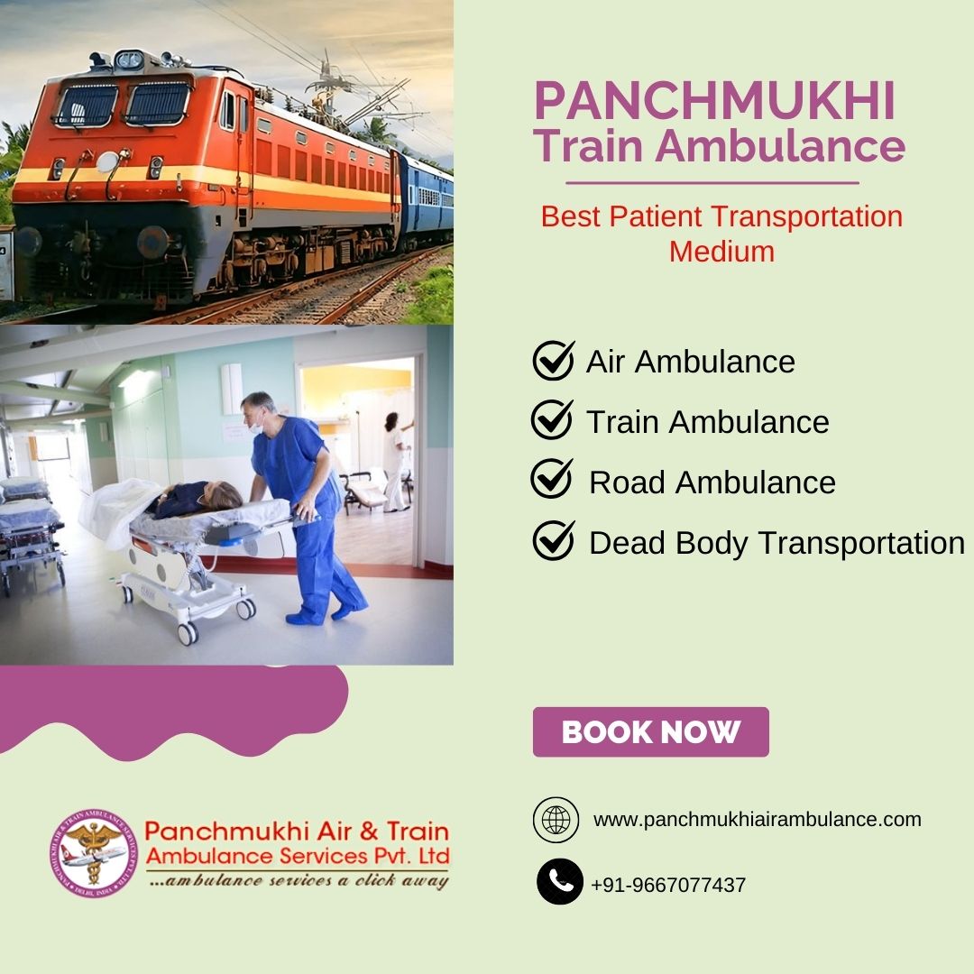 Splendid Train Ambulance from Mumbai with an Experienced Medical Team