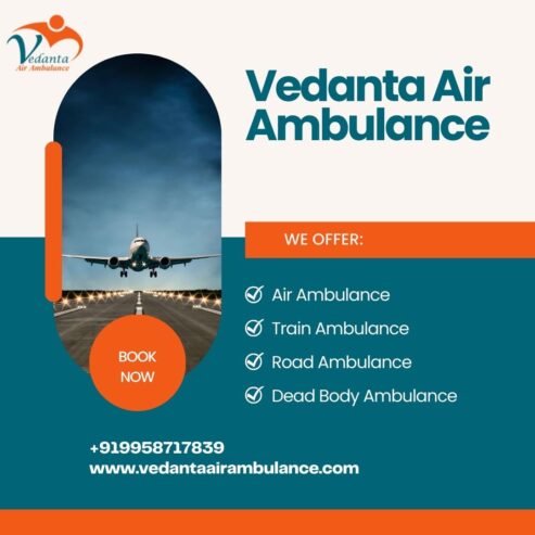 Book Vedanta Air Ambulance Service in Mumbai for Timely Service