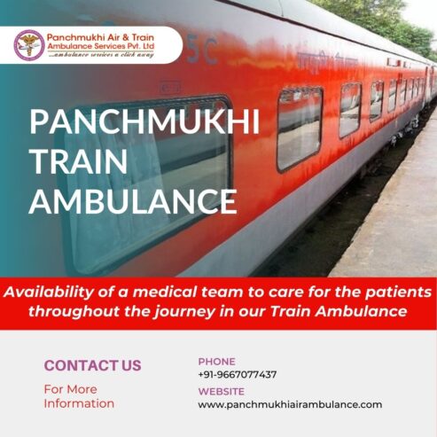 Emergency Train Ambulance from Bangalore with Advanced Medical System