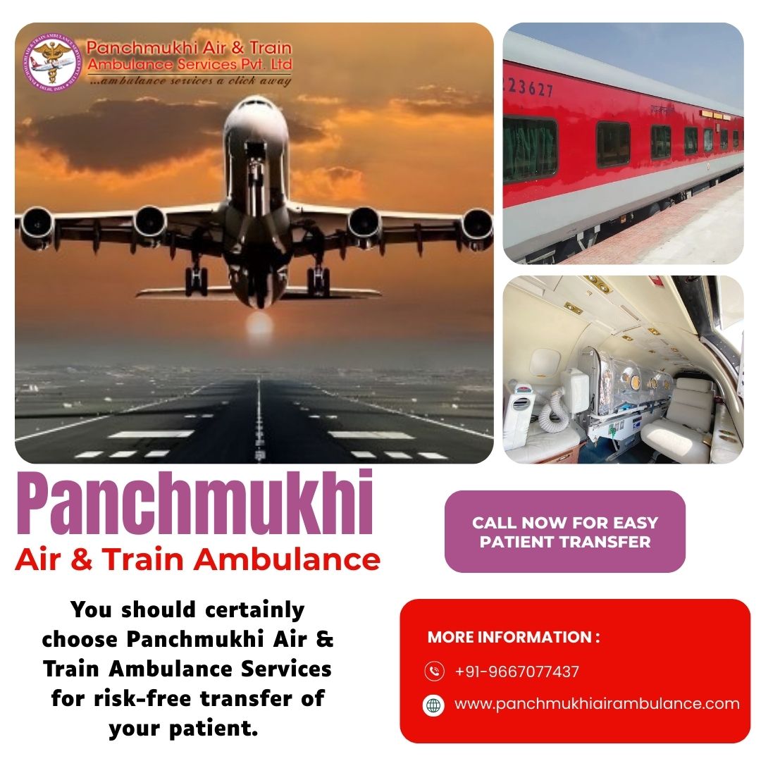 Air and Train Ambulance from Mumbai for Risk-free Journey of the Patient