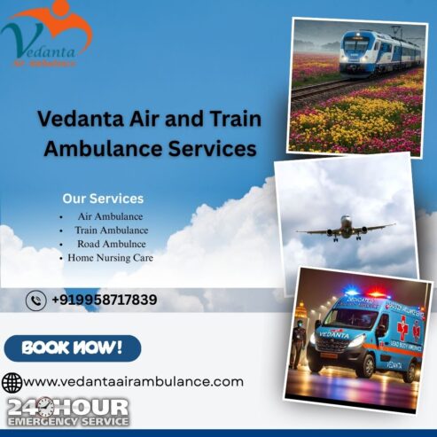 Vedanta Air Ambulance in Patna Is the Best Choice for Critical Medical Transfers