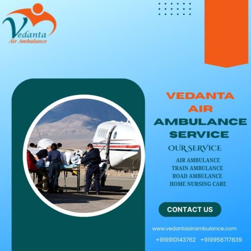 Choose Vedanta Air Ambulance Service in  Siliguri for World-Class Medical Transfer and Care